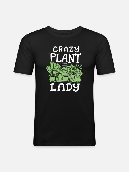 Pflanzenliebhaber Gartenarbeit - Männer Slim Fit T-Shirt - Schwarz
