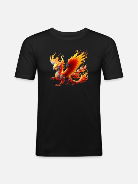 Dragon Nymphe (04) - T-shirt près du corps Homme - noir