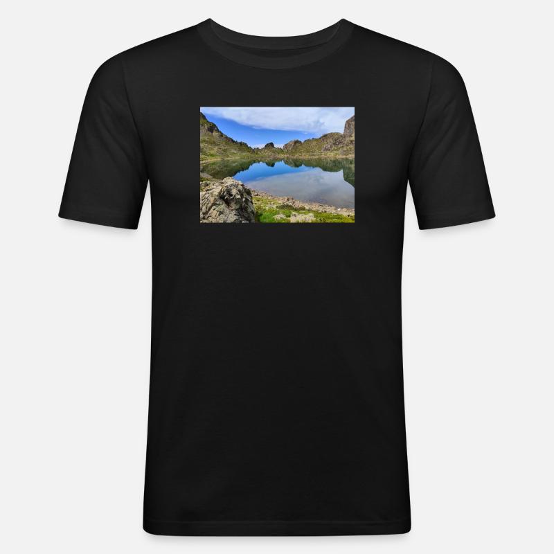 Robert See - Männer Slim Fit T-Shirt - Schwarz