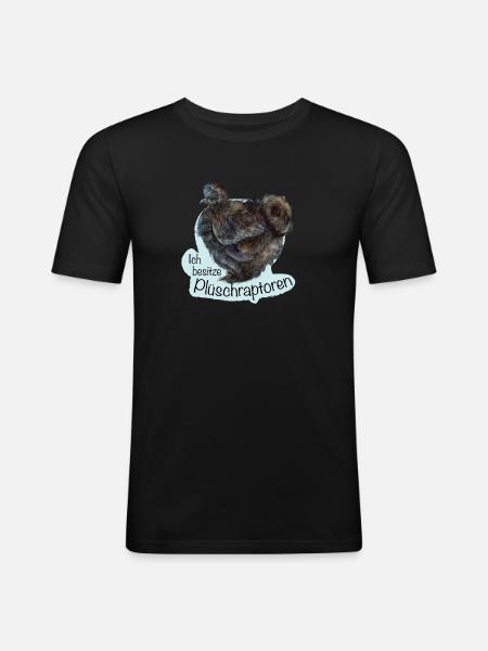 The Plush Raptors - Men's Slim Fit T-Shirt - black