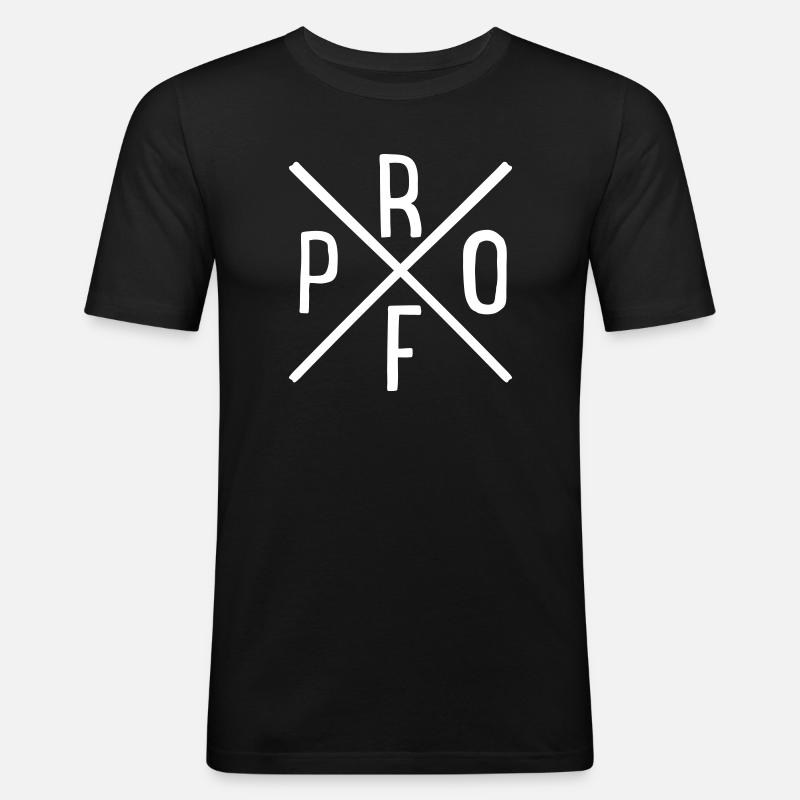 Prof - Men's Slim Fit T-Shirt - black