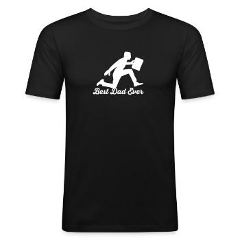 Business - Men's Slim Fit T-Shirt - black - Front - Nik (191cm)
