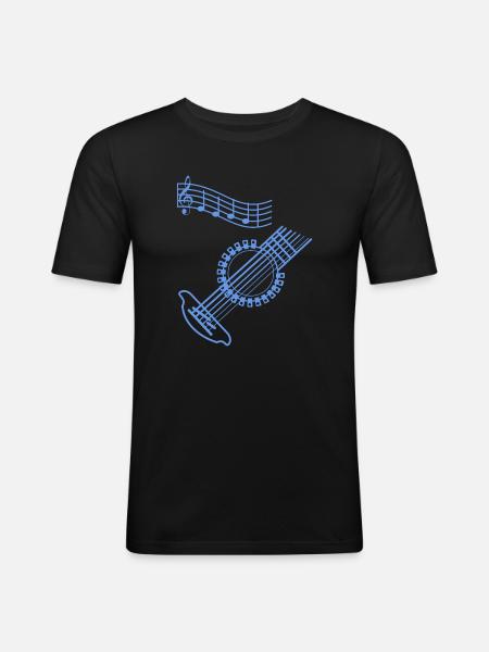 Guitar musician - Men's Slim Fit T-Shirt - black