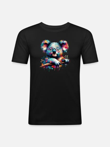 Koala - Men's Slim Fit T-Shirt - black