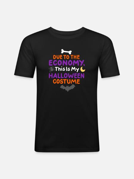 Halloweenkostüm - Männer Slim Fit T-Shirt - Schwarz