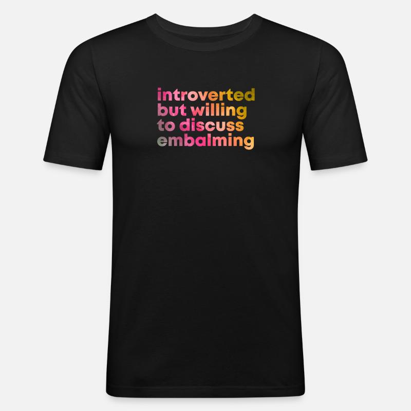 Einbalsamierung - Männer Slim Fit T-Shirt - Schwarz