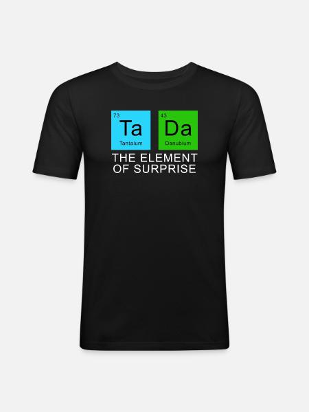 The Element Of Surprise - Men's Slim Fit T-Shirt - black