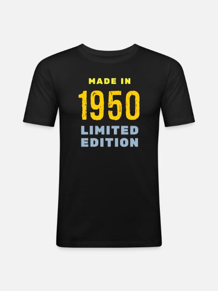 1950 - Men's Slim Fit T-Shirt - black