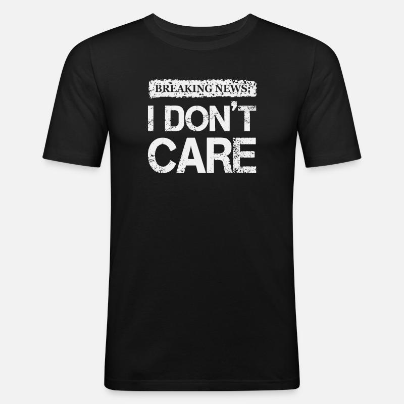 Mutiges Protest-Statement-T-Shirt-Design - Männer Slim Fit T-Shirt - Schwarz
