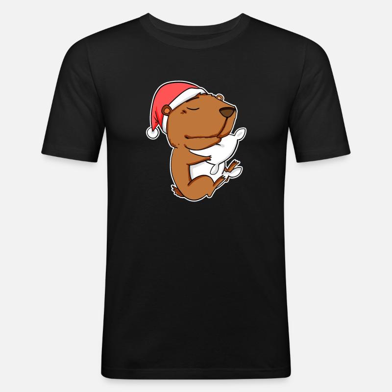 Capybara Capybara Gift - Men's Slim Fit T-Shirt - black