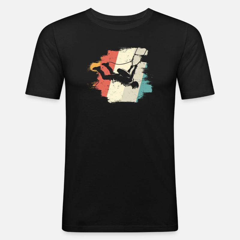 Abenteuer in der Luft - Männer Slim Fit T-Shirt - Schwarz