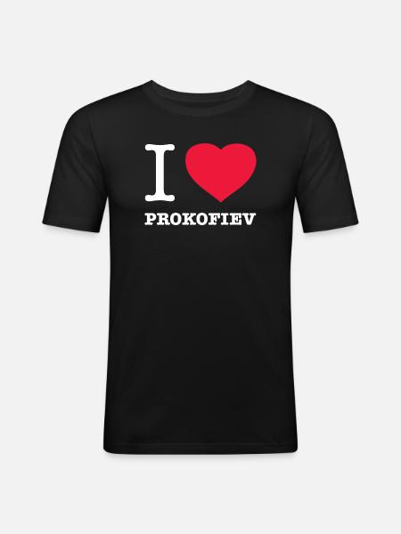 J’ADORE PROKOFIEV - T-shirt près du corps Homme - noir