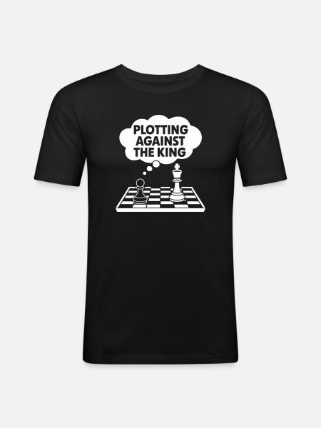 Plotting Against the King - Men's Slim Fit T-Shirt - black