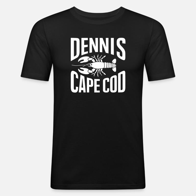 Dennis Cape Cod Lobster - Men's Slim Fit T-Shirt - black