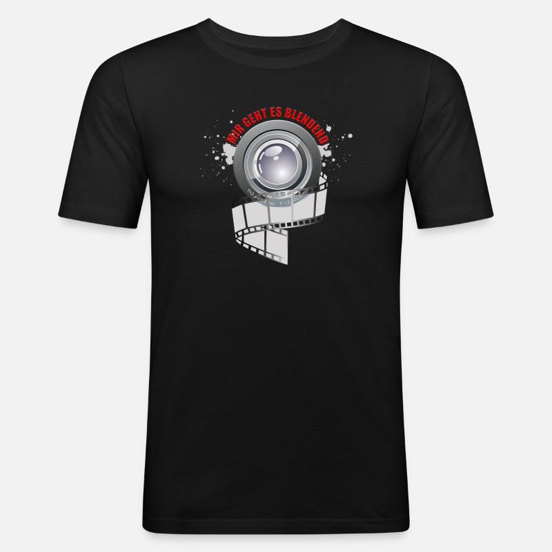 Mir geht es blendend - Männer Slim Fit T-Shirt - Schwarz