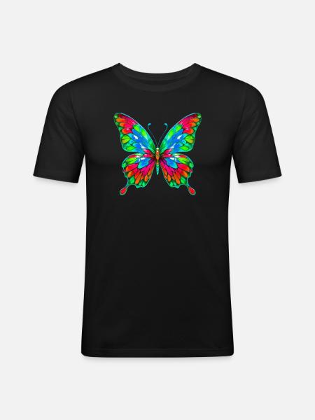 Butterfly - Men's Slim Fit T-Shirt - black