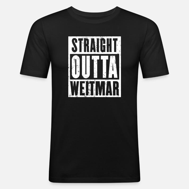 Weitmar, Ruhrgebiet, Ruhrpott, Bochum-Weitmar - Männer Slim Fit T-Shirt - Schwarz
