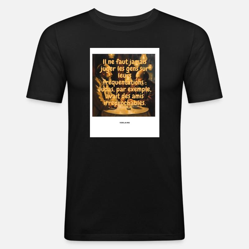 Richter - Männer Slim Fit T-Shirt - Schwarz
