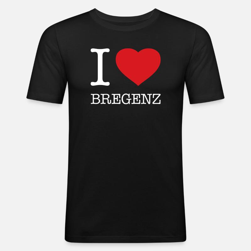 J’ADORE BREGENZ - T-shirt près du corps Homme - noir