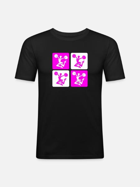 Cheerleader Design - Men's Slim Fit T-Shirt - black