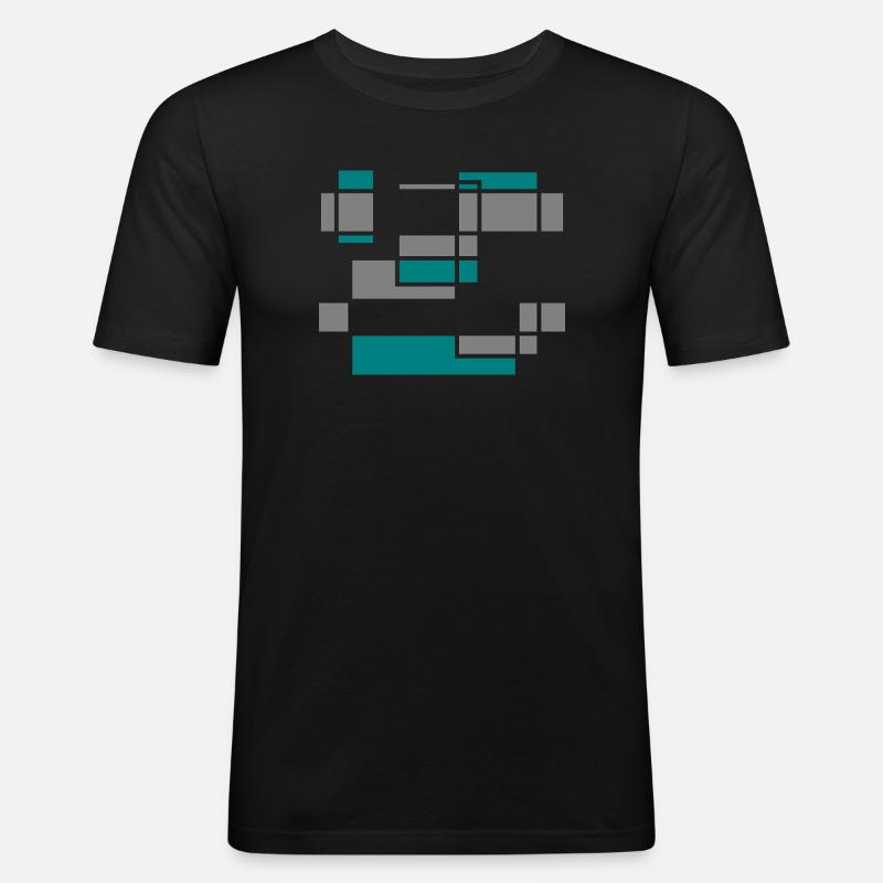 Graphic No. 2 - Männer Slim Fit T-Shirt - Schwarz