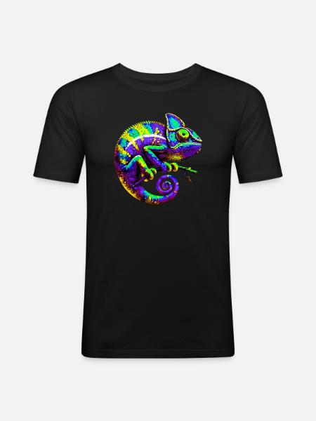 Chameleon - Men's Slim Fit T-Shirt - black