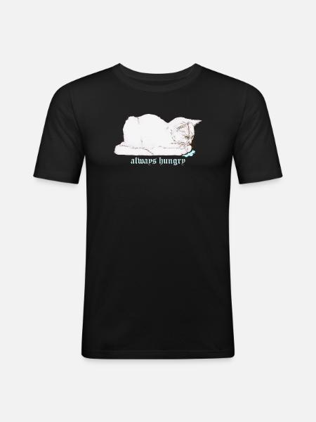 ALWAYS HUNGRY - Men's Slim Fit T-Shirt - black