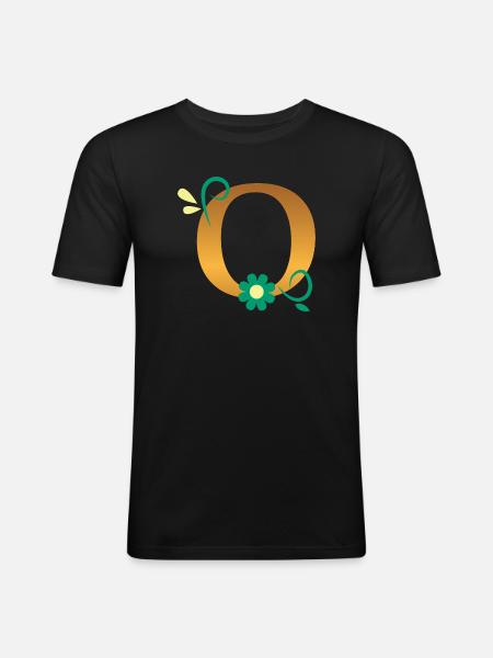 O - T-shirt près du corps Homme - noir
