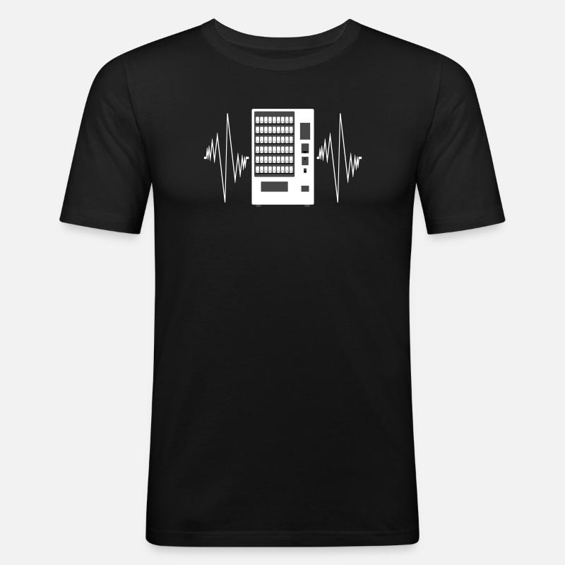 Snack Vending Machine Touchscreen Pulse - Men's Slim Fit T-Shirt - black
