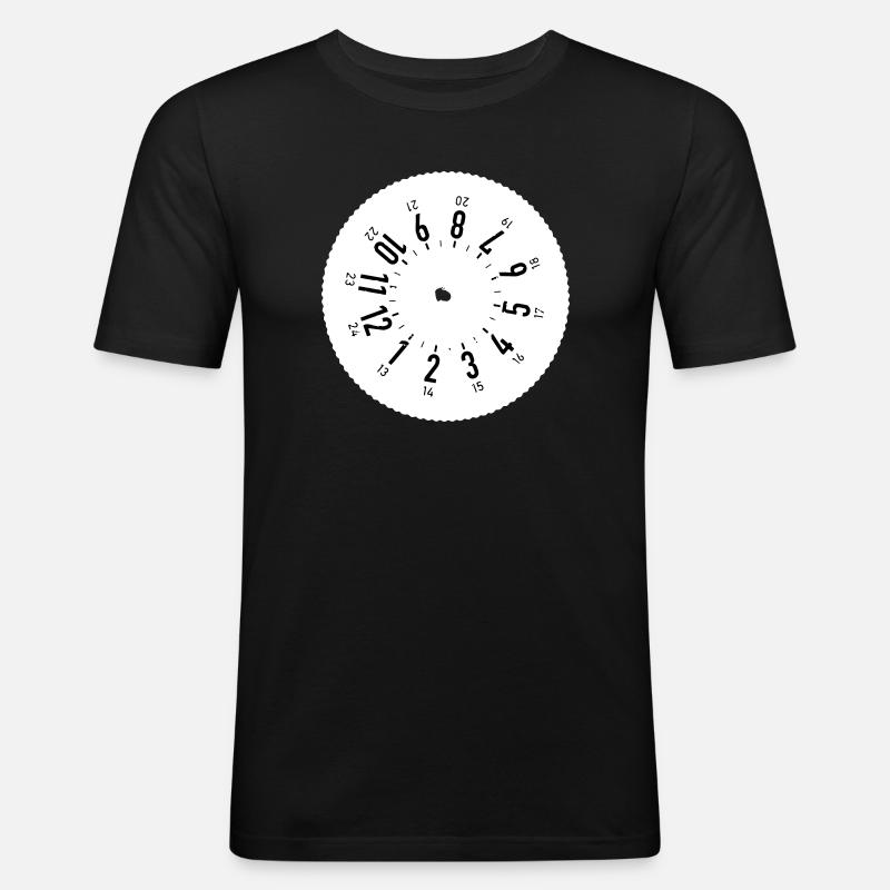 Fahrtenschreiber 24/7 - Männer Slim Fit T-Shirt - Schwarz
