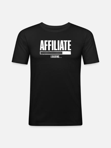 Affiliate Loading Online Business Affiliate - Men's Slim Fit T-Shirt - black