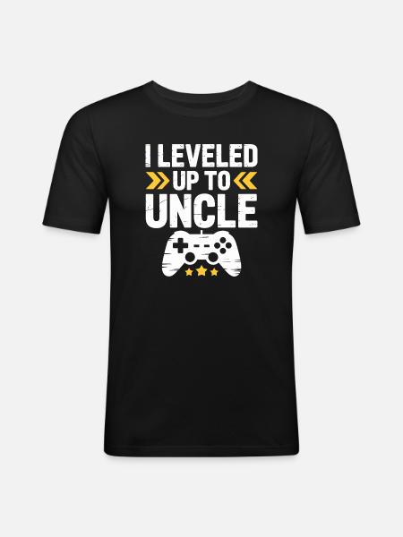 T-shirt Oncle Réalisation de jeu - T-shirt près du corps Homme - noir