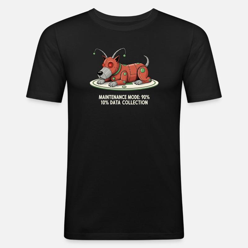 Maintenance Mode: Collect Data - Men's Slim Fit T-Shirt - black