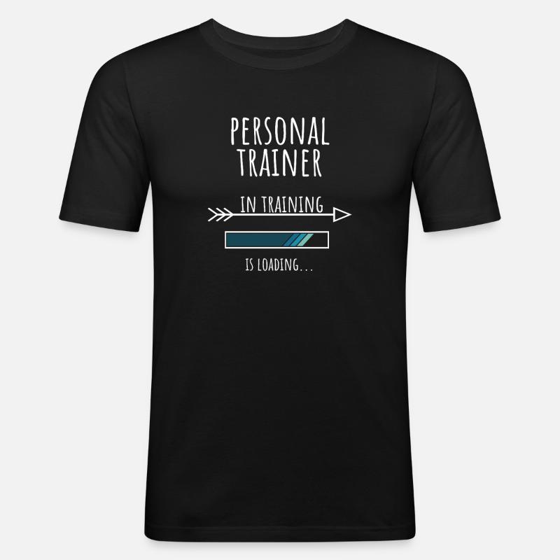 Personal Trainer Gift Profession Training - Men's Slim Fit T-Shirt - black