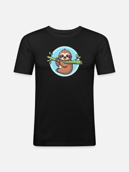Sloth - Men's Slim Fit T-Shirt - black