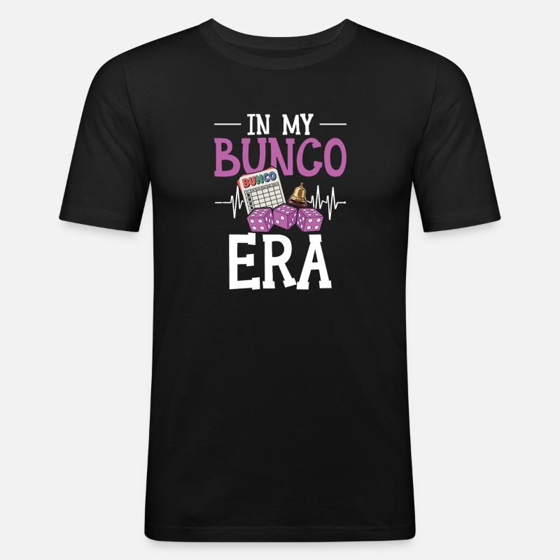 In My Bunco Era - Männer Slim Fit T-Shirt - Schwarz