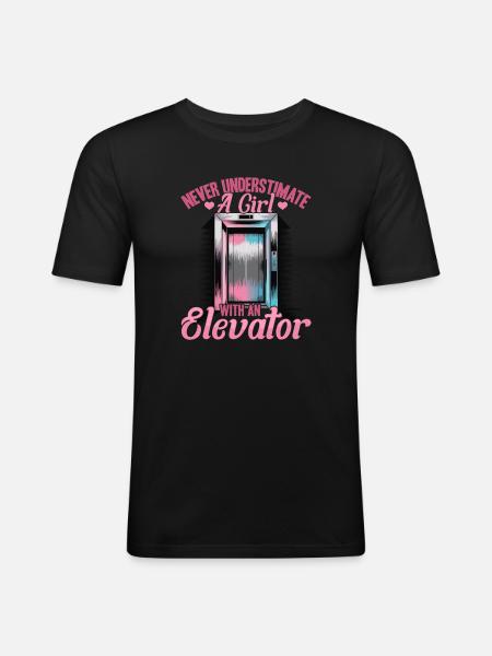 Elevator toddler & kids - Men's Slim Fit T-Shirt - black