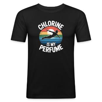 Diving diving board - Men's Slim Fit T-Shirt - black - Front - Nik (191cm)