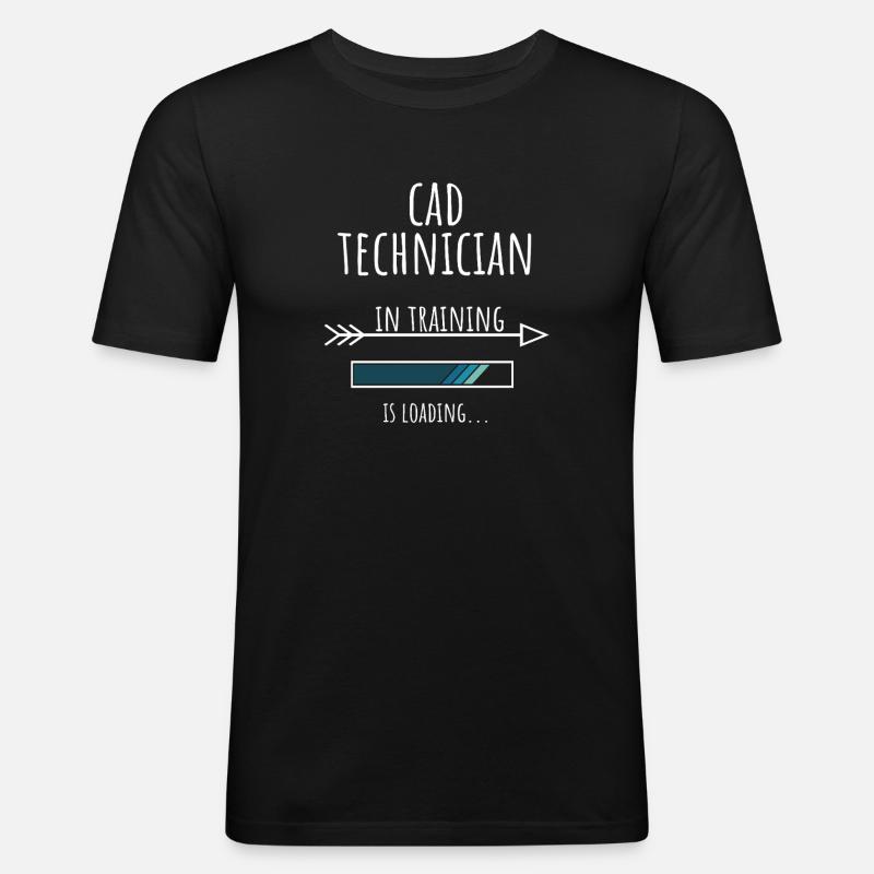Gift Profession Training CAD Technician - Men's Slim Fit T-Shirt - black