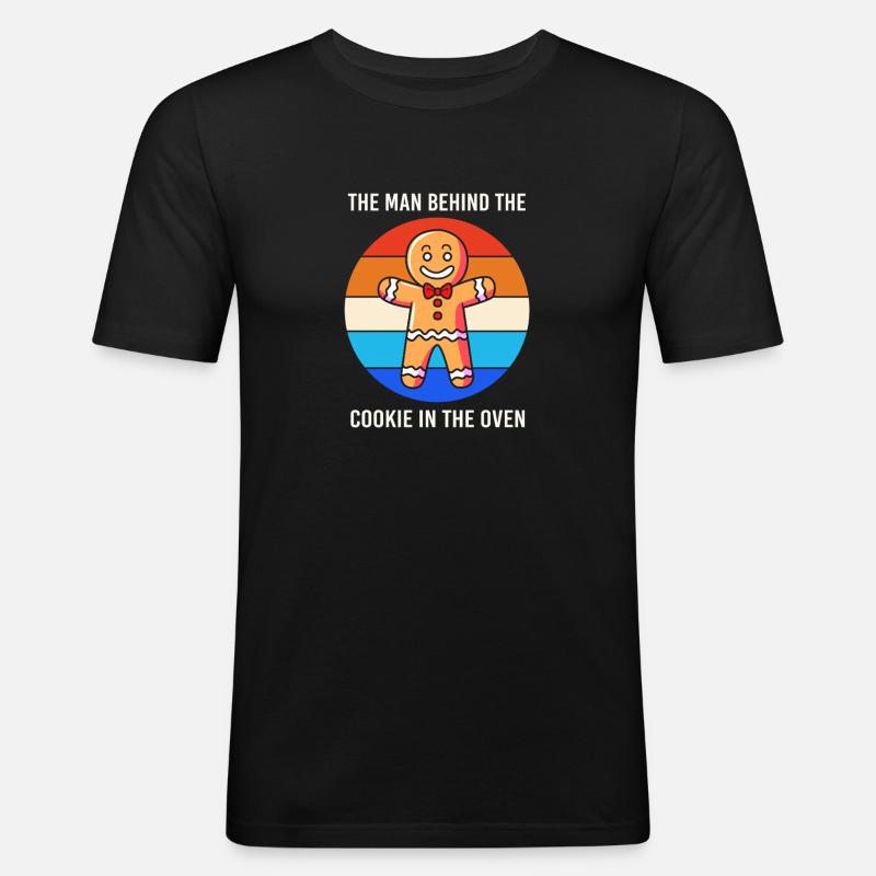 Werdende Väter Werdender Papa - Männer Slim Fit T-Shirt - Schwarz