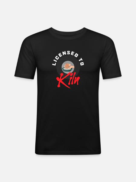 Ceramic Passion: Licensed To Kiln - Men's Slim Fit T-Shirt - black