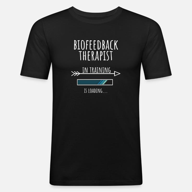 Gift Profession Training Biofeedback Therapist - Men's Slim Fit T-Shirt - black