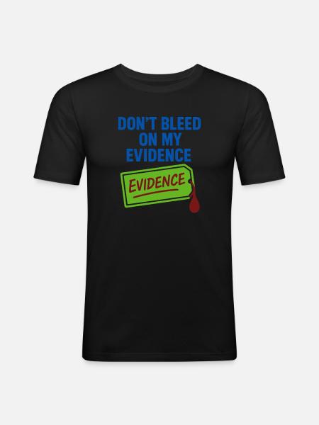 Forensic Chemist Crime Lab Toxicology - Men's Slim Fit T-Shirt - black