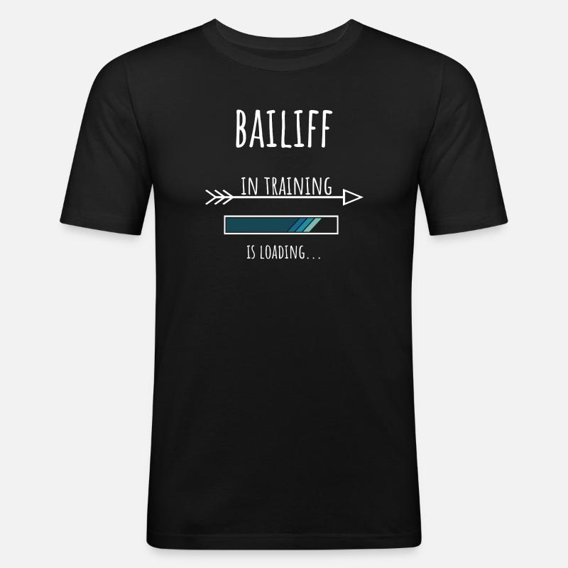 Bailiff Gift Profession Training Bailiff - Men's Slim Fit T-Shirt - black