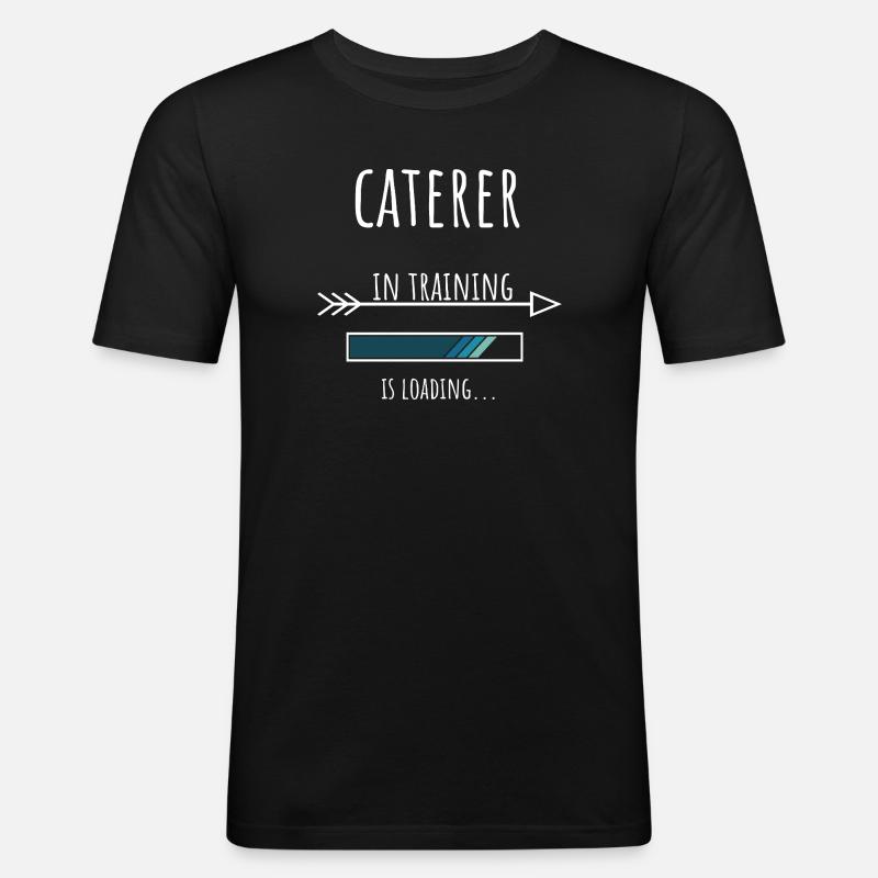 Caterer Gift Profession Training Caterer - Men's Slim Fit T-Shirt - black