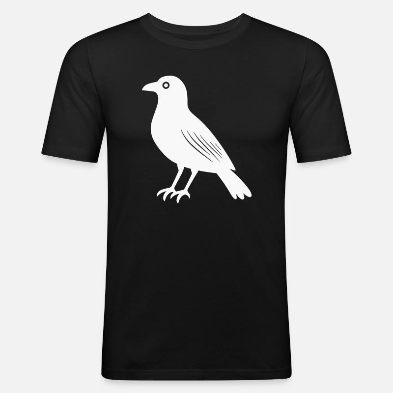 Rabe  - Männer Slim Fit T-Shirt - Schwarz