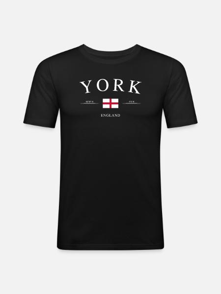 York England – Holiday Souvenir & Gift - Men's Slim Fit T-Shirt - black