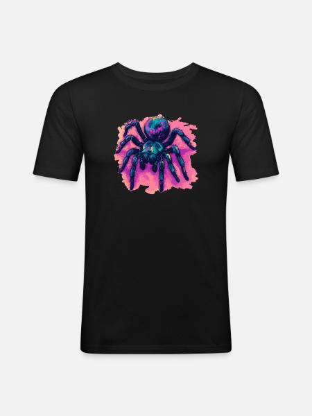 Taranteln Tarantel - Männer Slim Fit T-Shirt - Schwarz