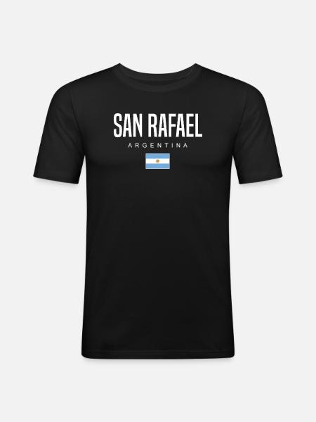 San Rafael Argentina Argentinian - Men's Slim Fit T-Shirt - black