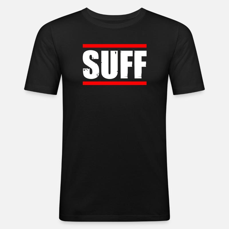 Suff Biertrinker Bierliebhaber Bier - Männer Slim Fit T-Shirt - Schwarz